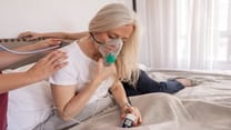 Respiratory therapist supporting home equipment use
